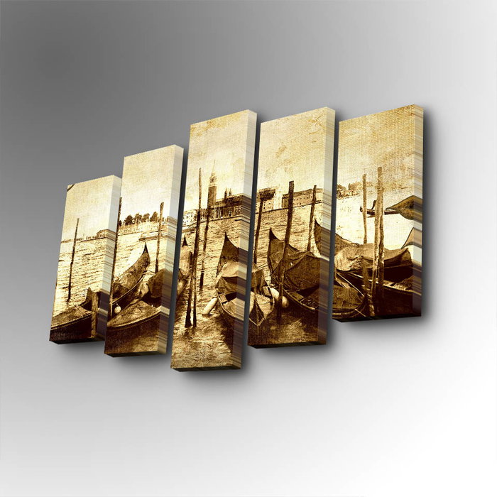 Wallity 5PUC-158 Cuadro Decorativo en Lienzo de 5 Piezas Multicolor Wallity 5PUC-158 Cuadro Decorativo en Lienzo de 5 Piezas Multicolor